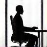 Person sitting comfortably in an office chair