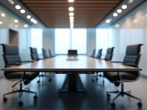 Completed modern conference room project